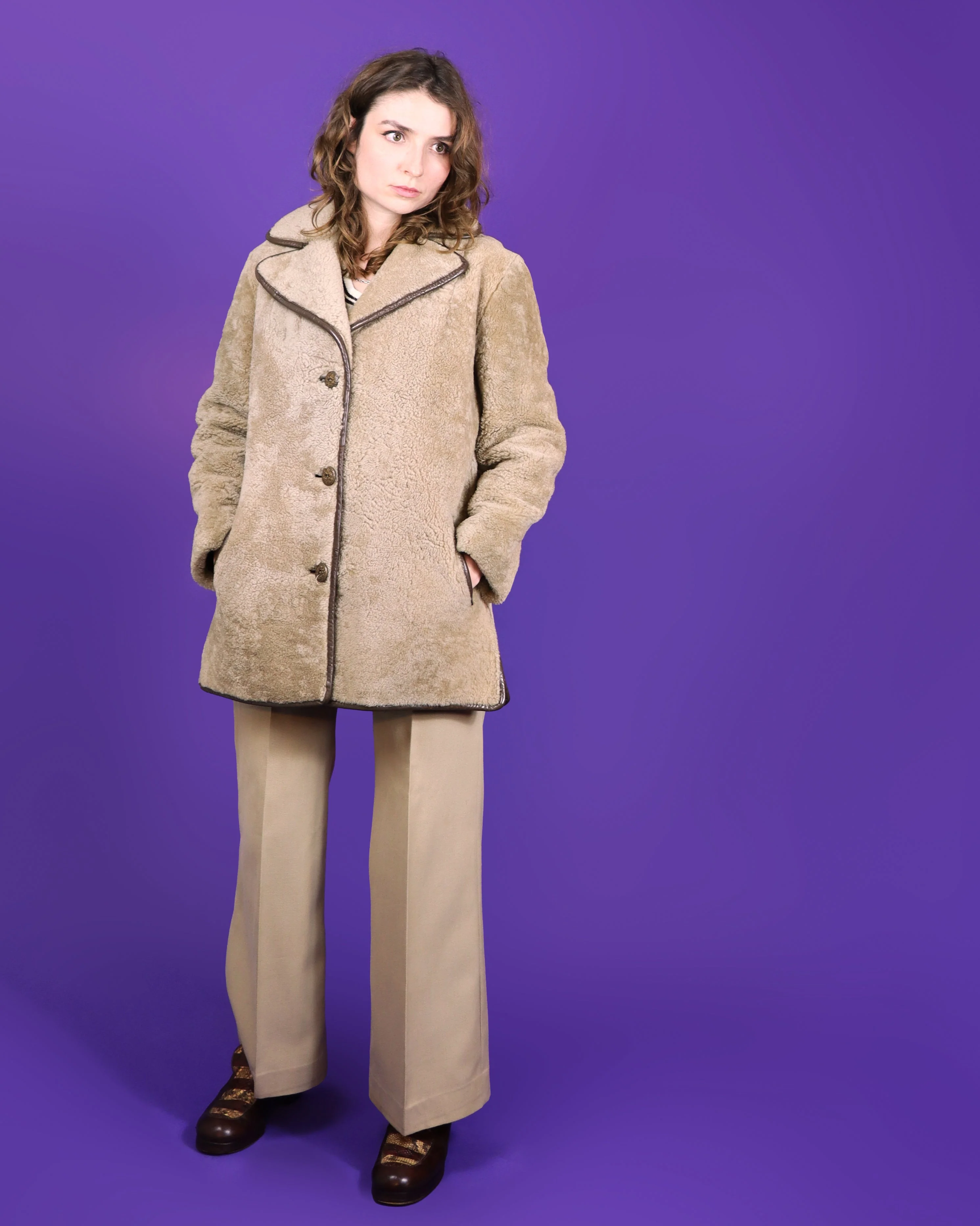Vintage 1970s Sheepskin Coat - Image 196