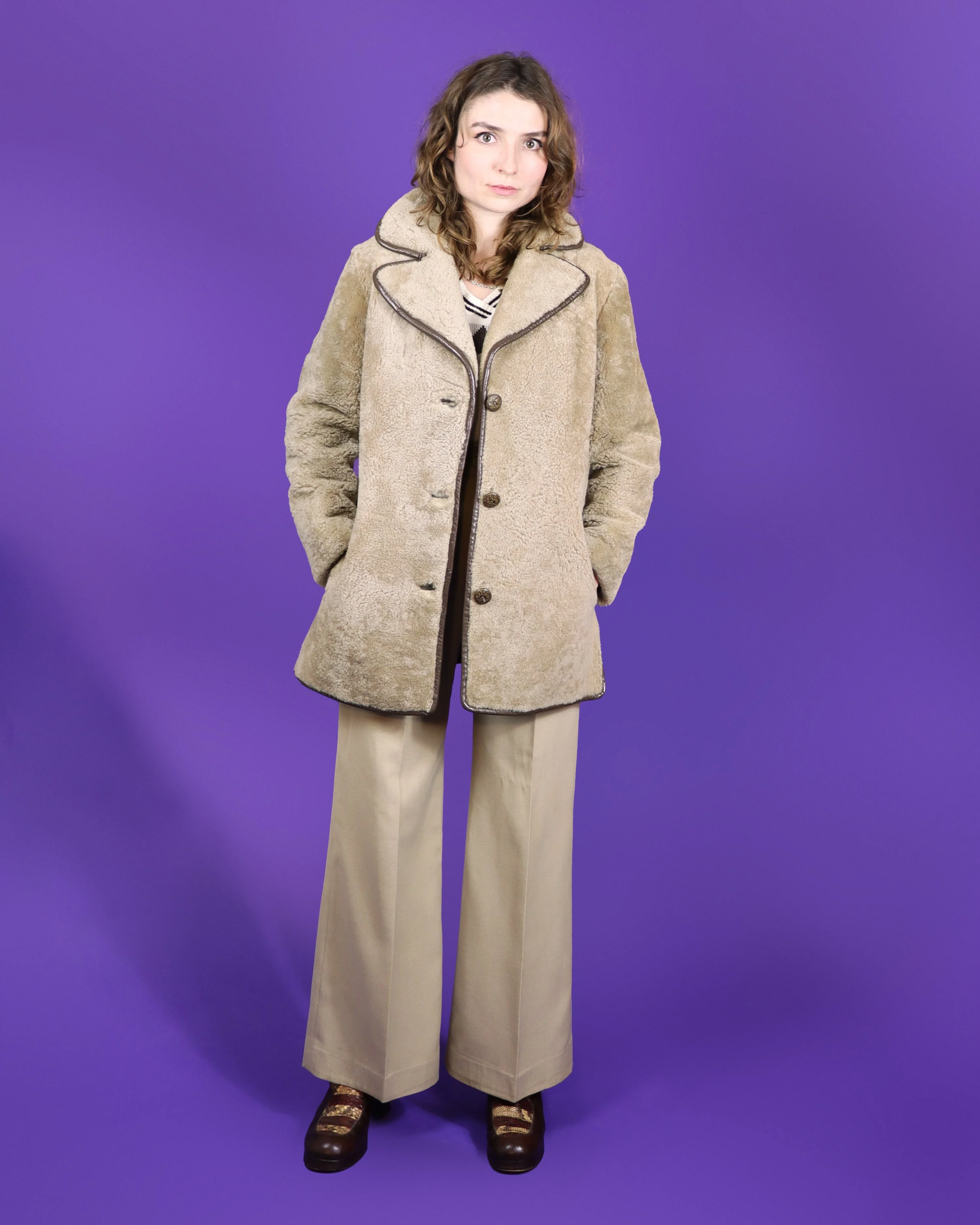 Vintage 1970s Sheepskin Coat - Image 223