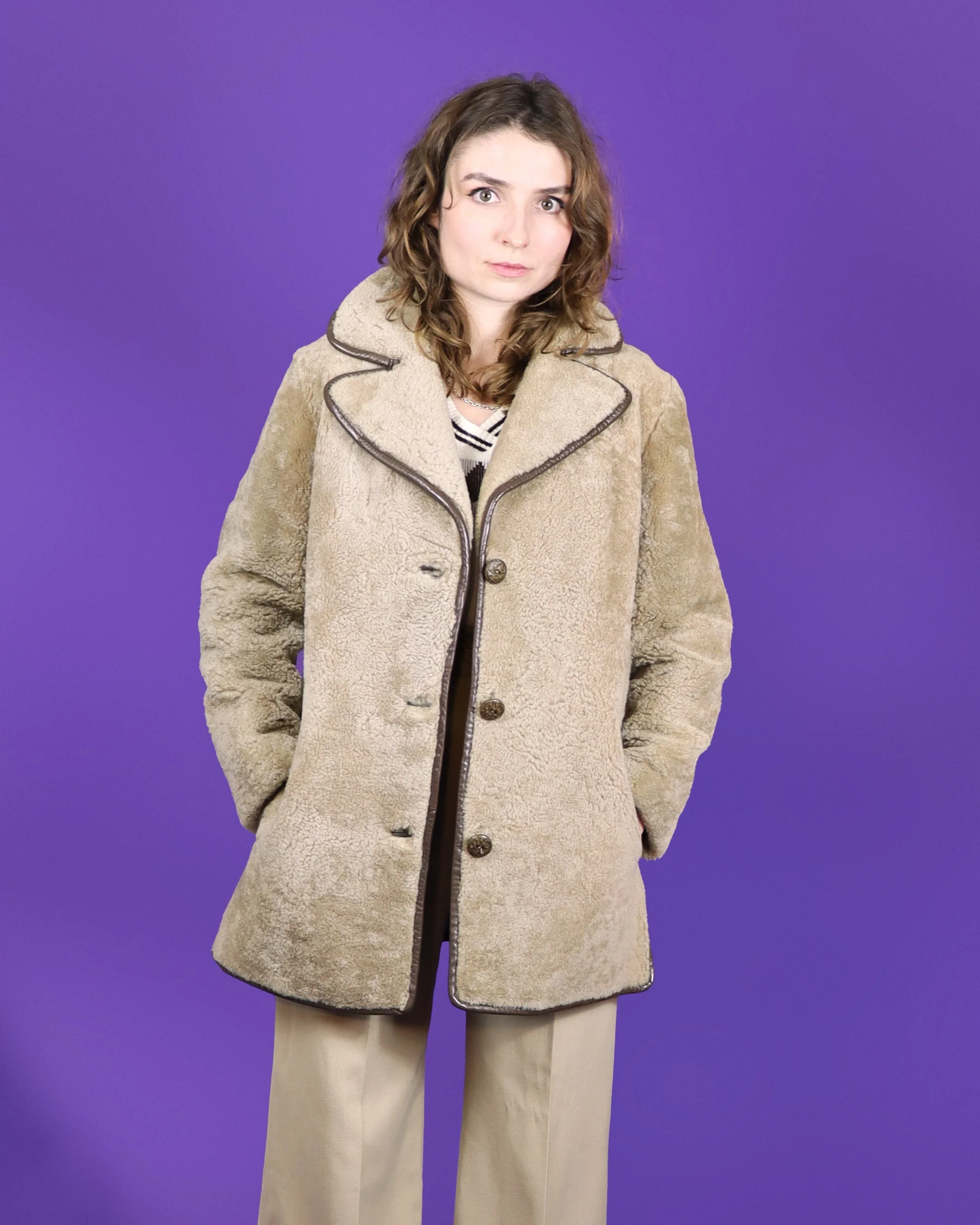 Vintage 1970s Sheepskin Coat - Image 36