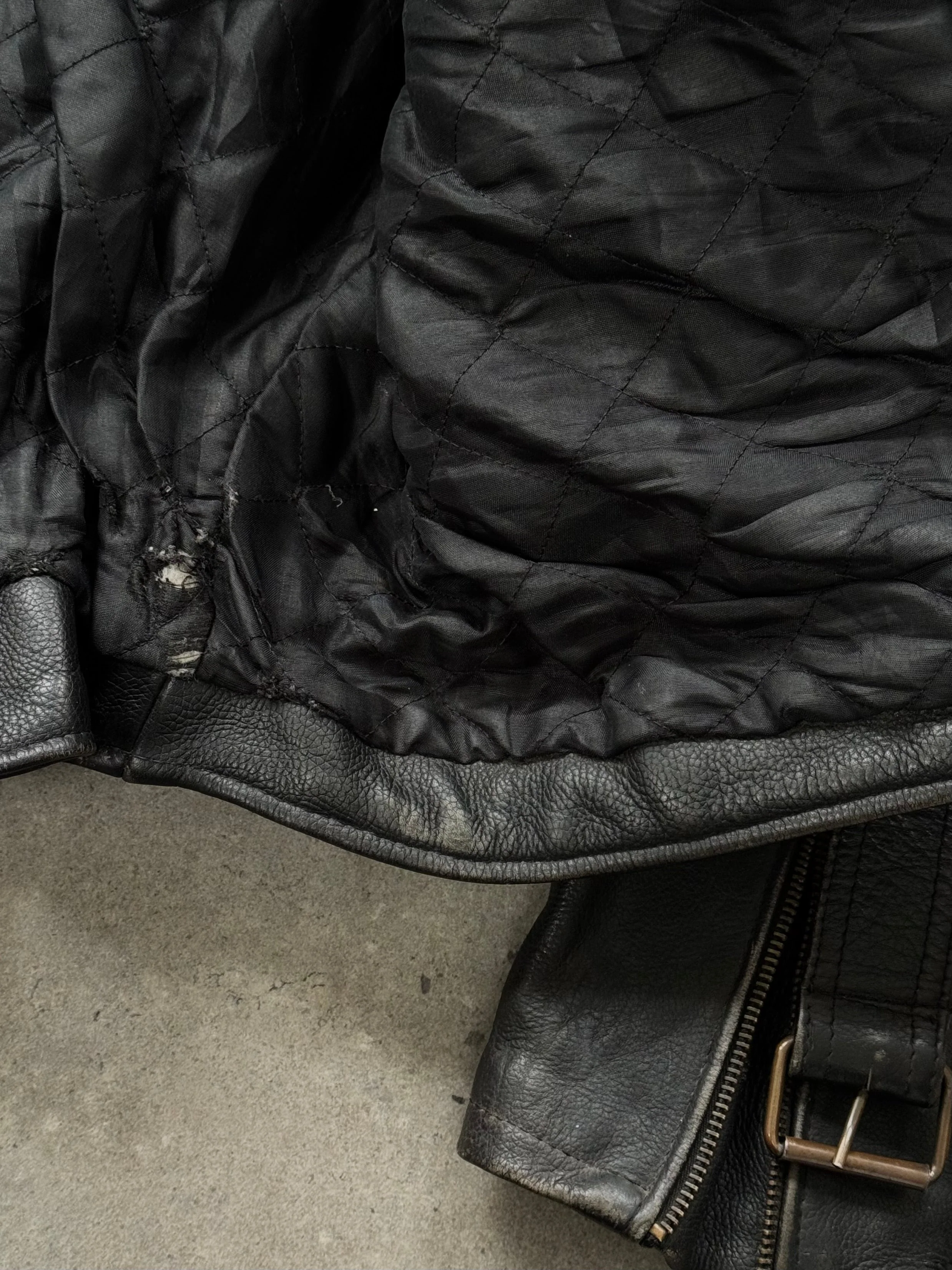 Vintage 1990s Leather Biker Jacket - M - Image 36