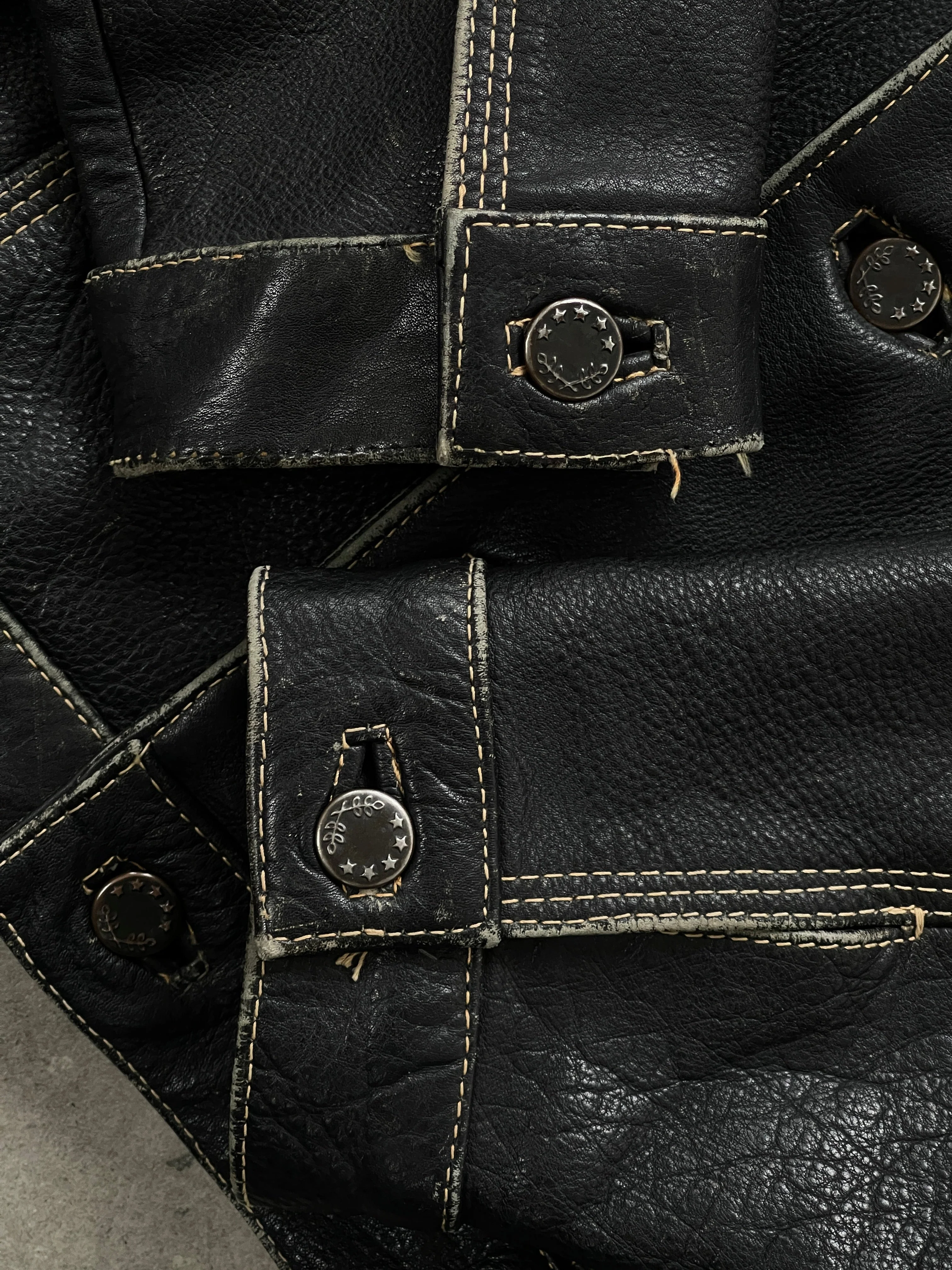 Vintage 1990s Leather Boxy Jacket - M/L - Image 18