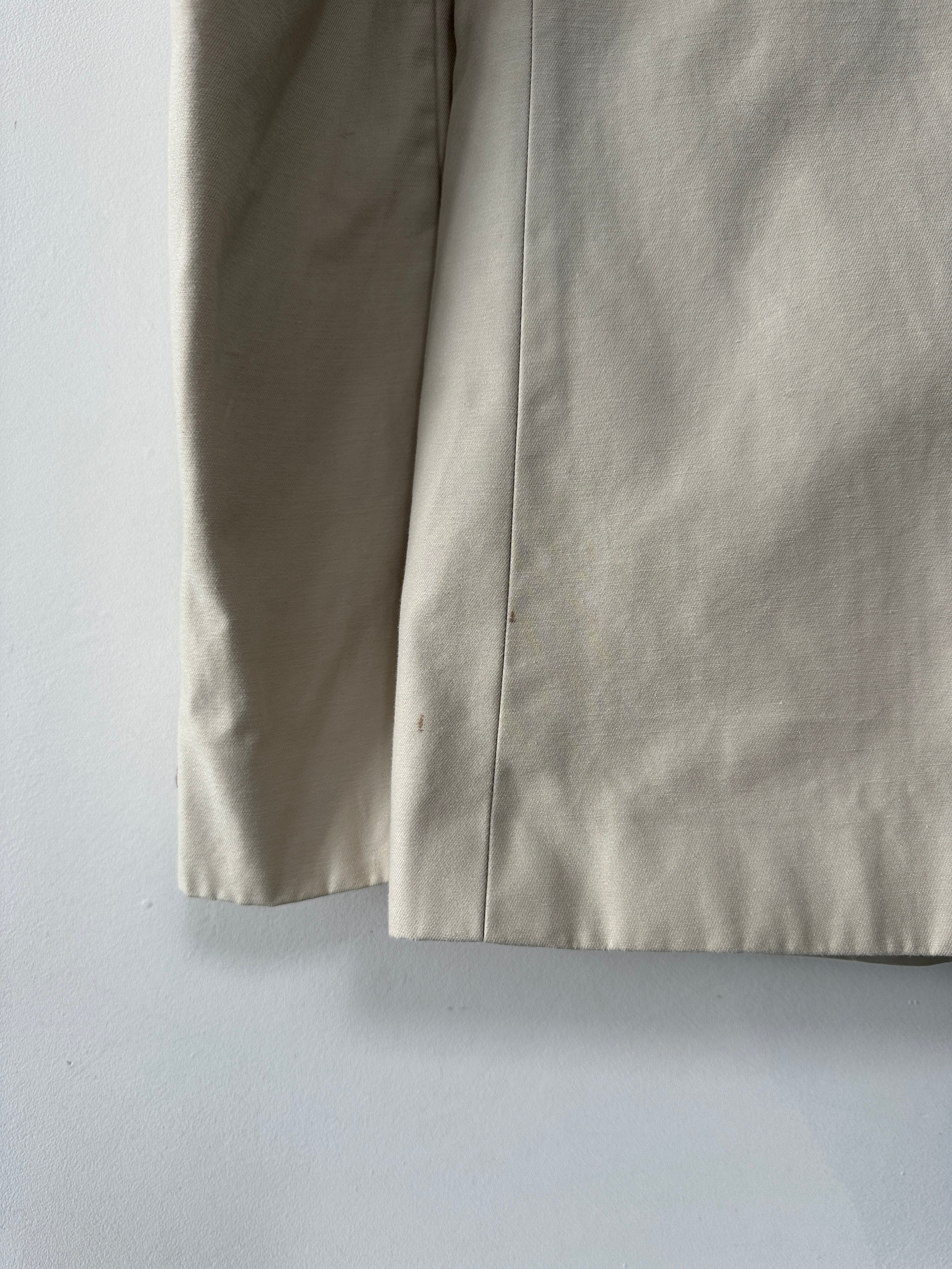 Vintage Cotton Single Breasted Blazer - L - Image 17