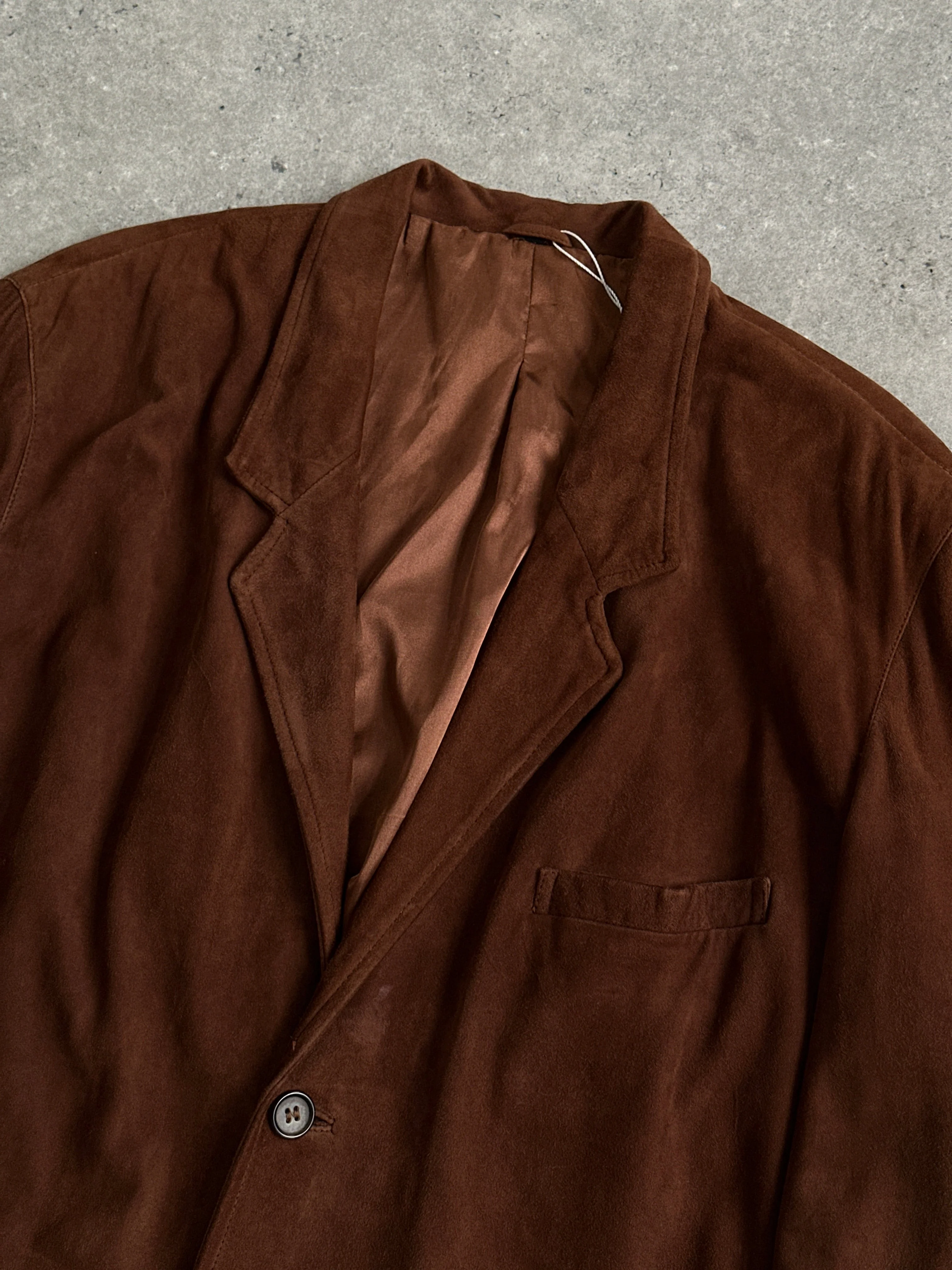 Vintage Relaxed Suede Blazer - XL - Image 32