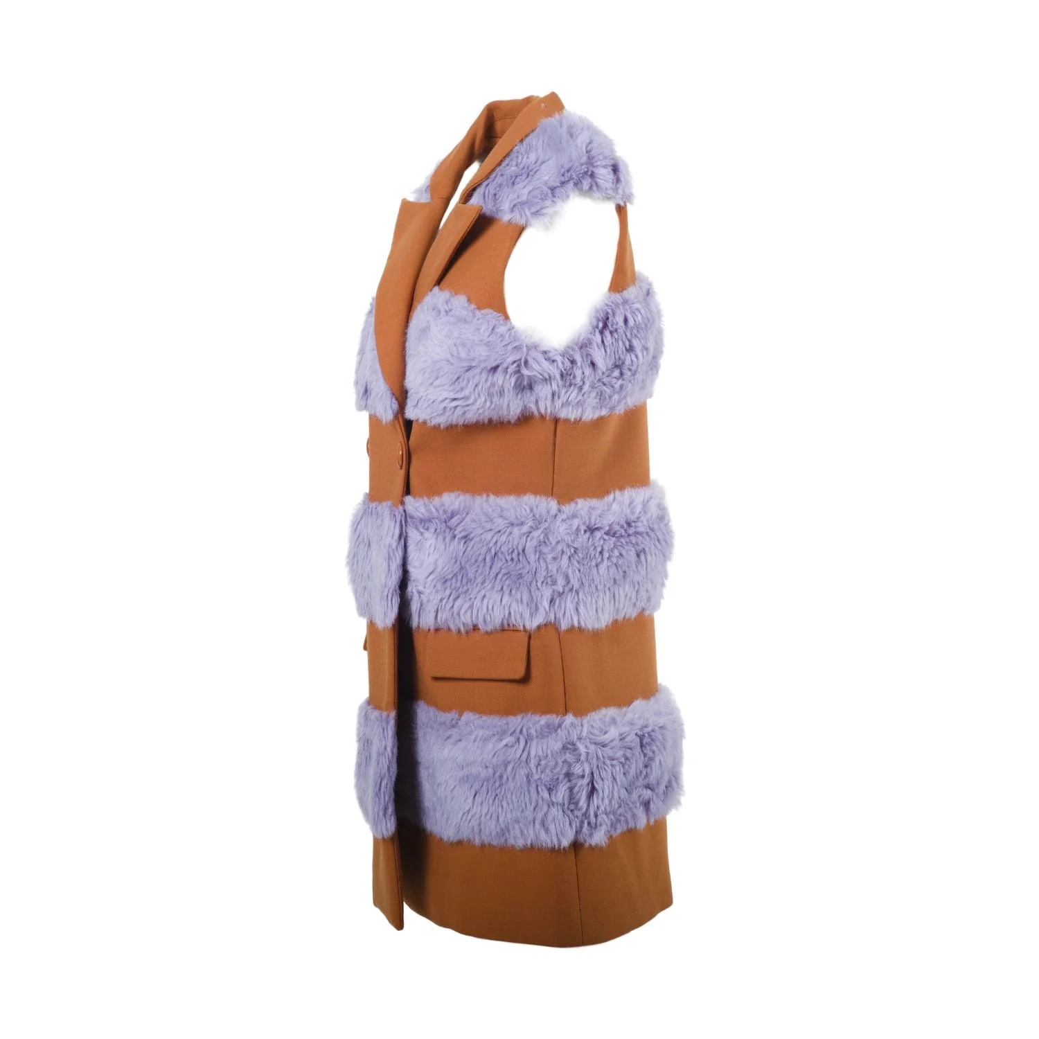 Vivetta Faux Fur Panelled Vest - '10s - Image 34