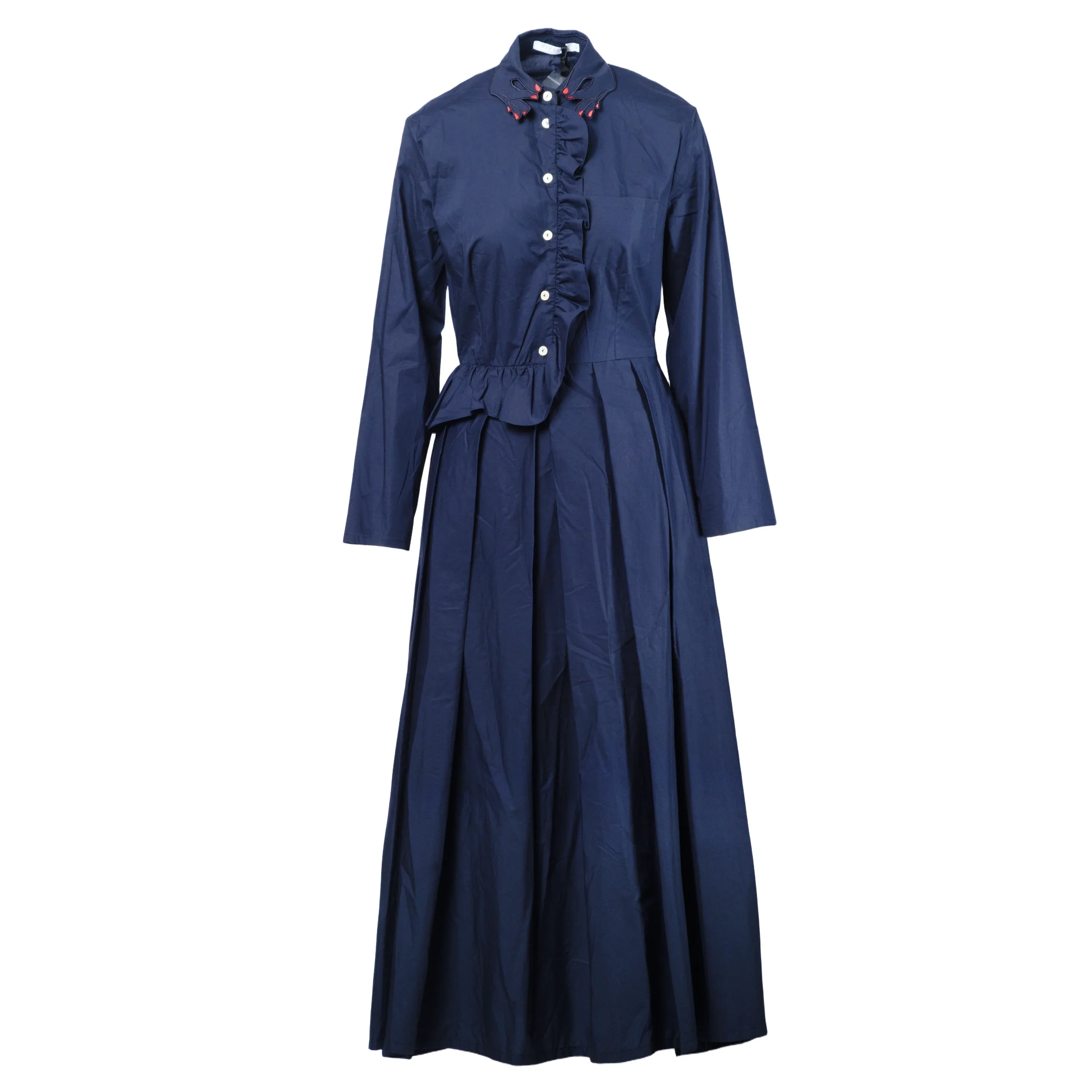 Vivetta Navy Blue Long-Sleeve Dress - '10s - Image 19