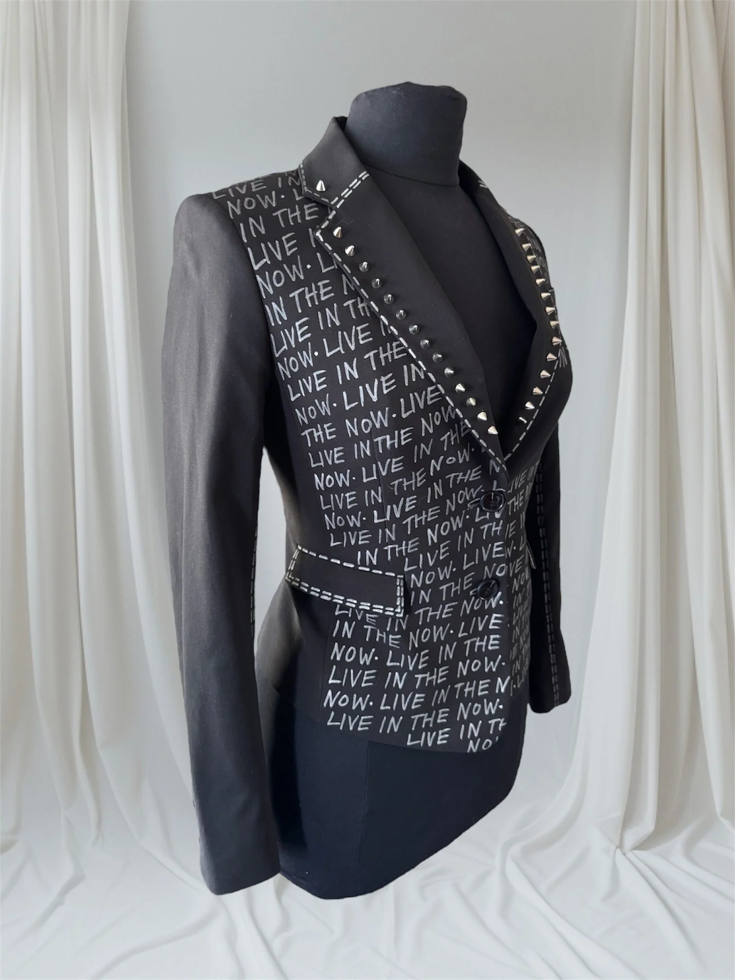 Women’s Punk Suit Jacket – Live In The Now – S US4 - Image 5
