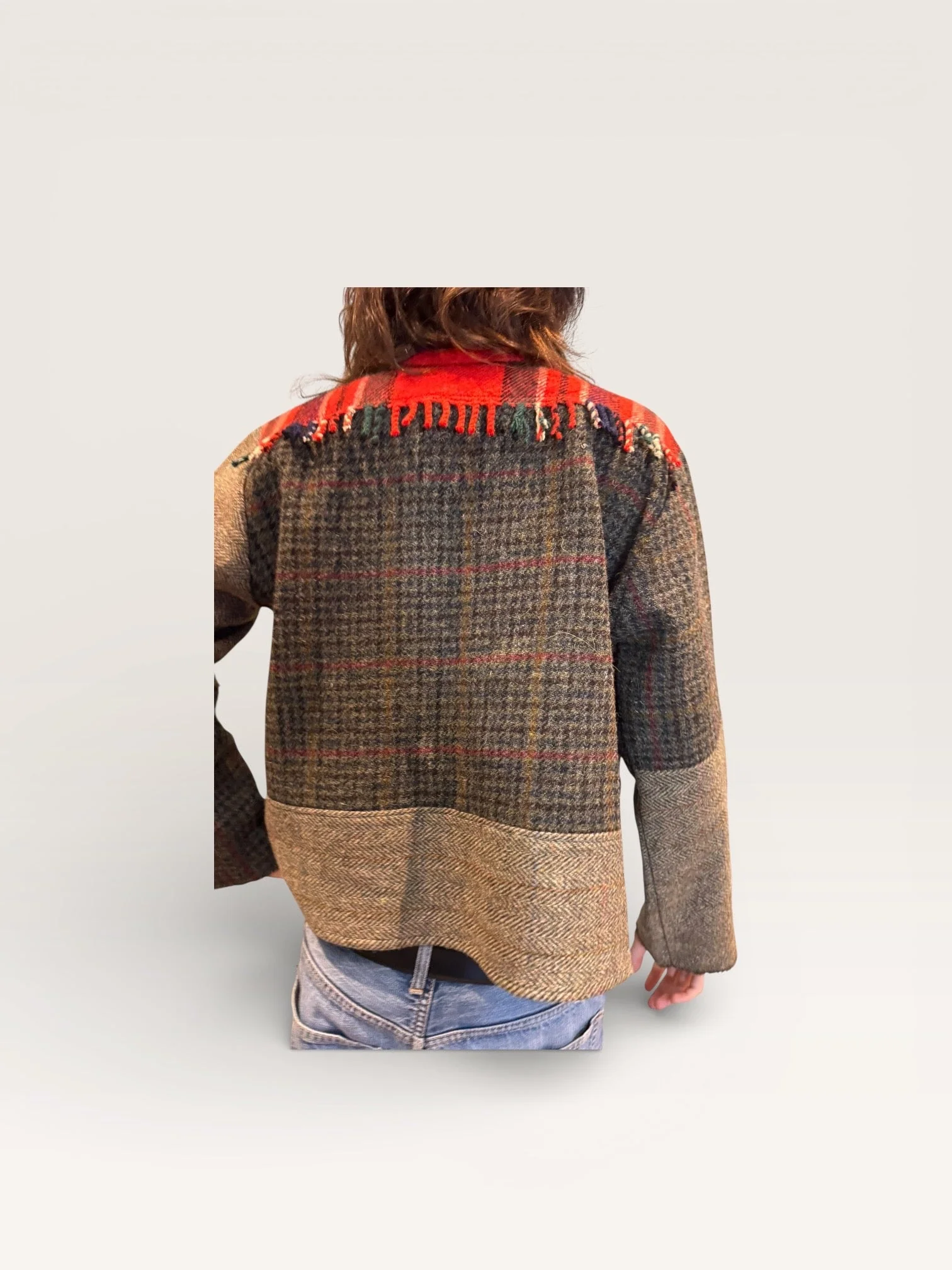 Xena, reworked 70s patchwork wool jacket - Image 9