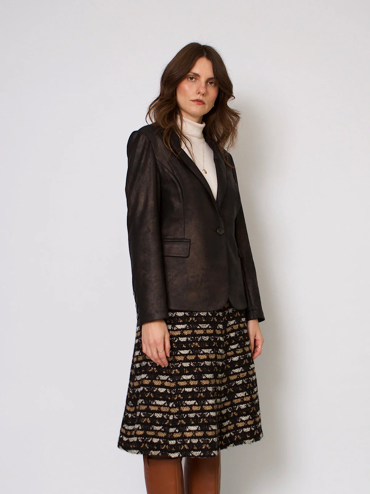 Y2K blazer shimmering bronze - Image 21