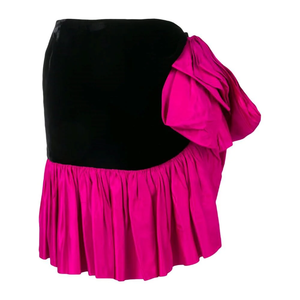 Yves Saint Laurent Black and Fuchsia Skirt - '80s - Image 181