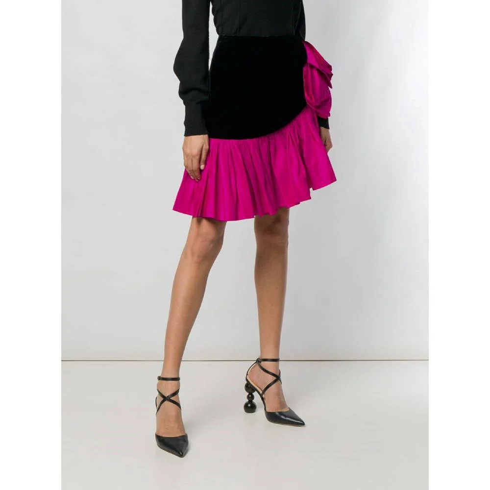 Yves Saint Laurent Black and Fuchsia Skirt - '80s - Image 183