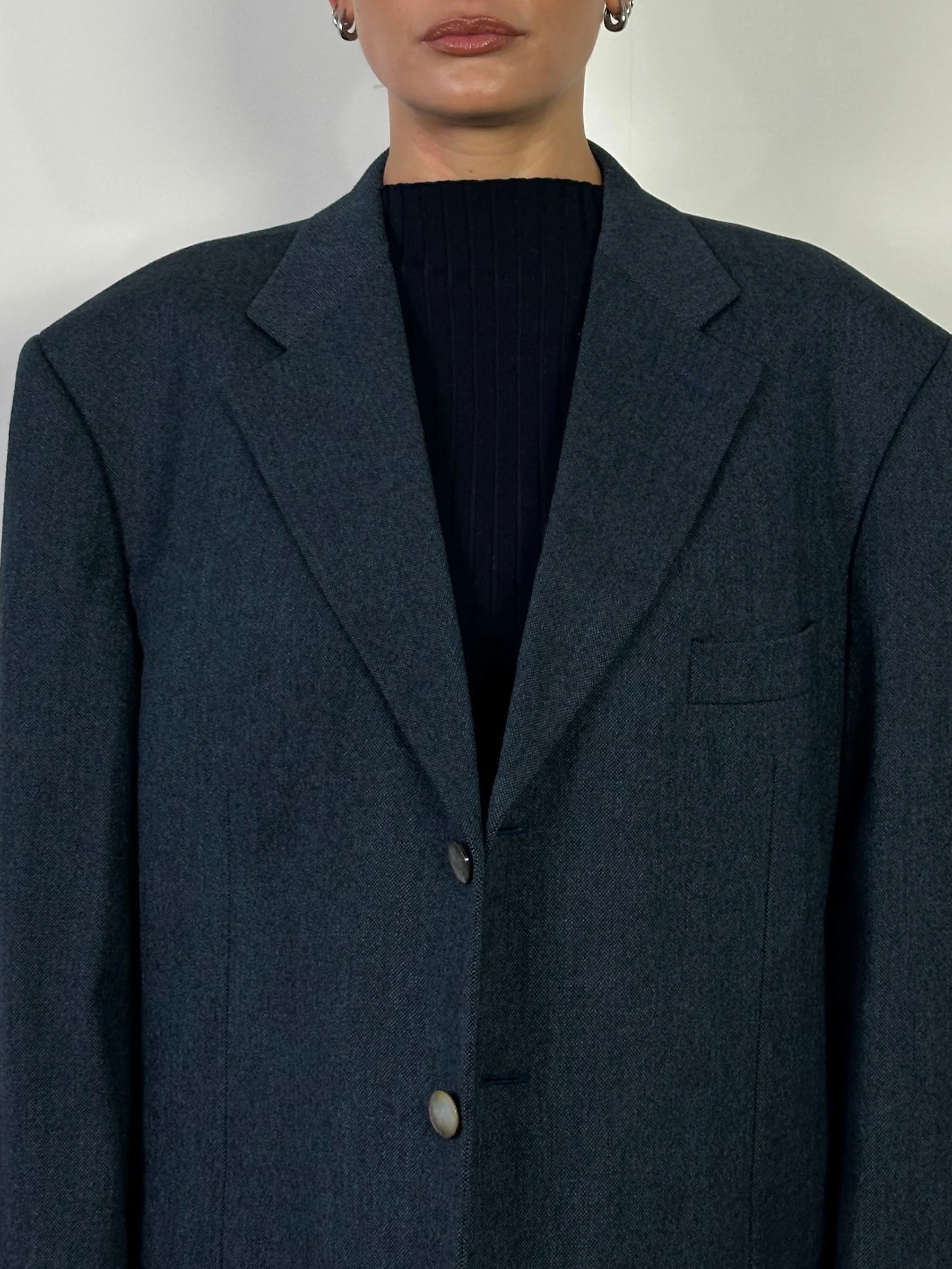 Yves Saint Laurent Rive Gauche 90s Bespoke Button Blazer - 48R/XXL - Image 17